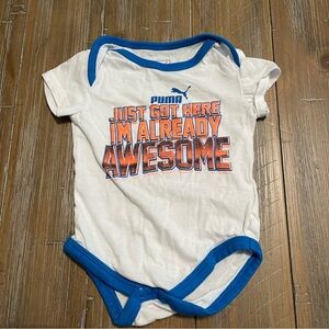 Baby boy puma onesie